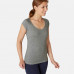 T-Shirt Slim 500 Femme Gris