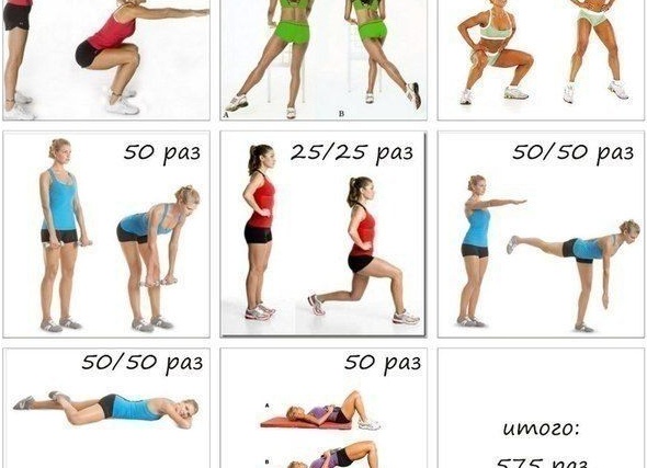 Тренировка дня: 7 шикарных упражнений для крепких ног и ягодиц